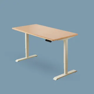 【FUNTE】三節式電動升降桌 120x80cm 四方桌板 八色可選(辦公桌 電腦桌)