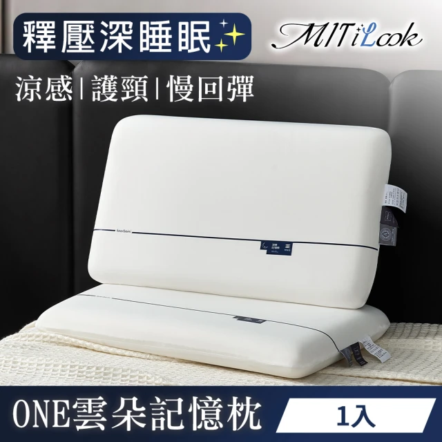 MIT iLook 頂級護頸/慢回彈雙枕心記憶枕(1入)折扣