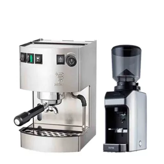 【BEZZERA】HOBBY 家用半自動咖啡機110V-不銹鋼+WPM ZD-17OD磨豆機 110V -不銹鋼(HG1194+HG7302)