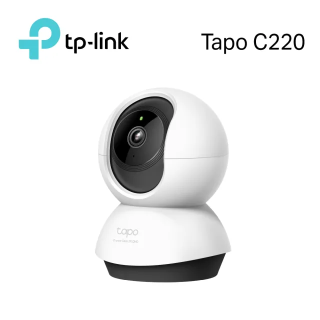 (512G記憶卡組)【TP-Link】Tapo C220 2.5K QHD 400萬畫素AI智慧偵測無線旋轉網路攝影機/監視器 IP CAM(最高