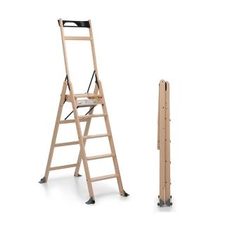 【ENOK】義大利FOPPAPEDRETTI LaScala 5.0 木製5階梯(原木階梯)