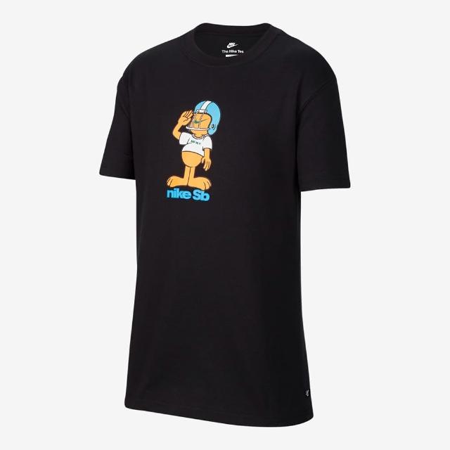 【NIKE 耐吉】上衣 大童 男童 女童 短袖上衣 運動 K NSW TEE SB MASCOT 黑 FN9640-010