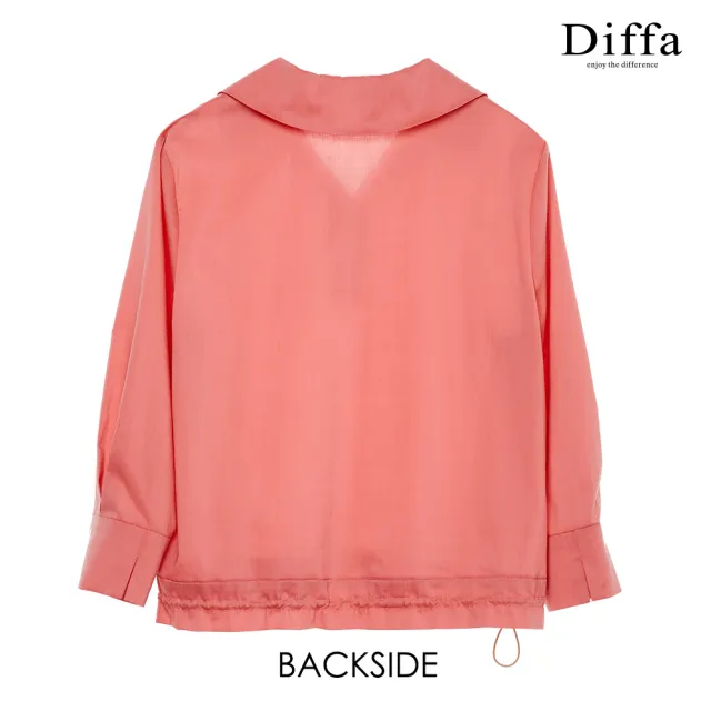 【Diffa】時尚美型襯衫領上衣-女