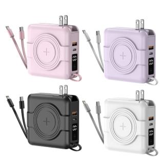 【NISDA】自帶線萬用充行動電源 10000mAh(NS-A338)
