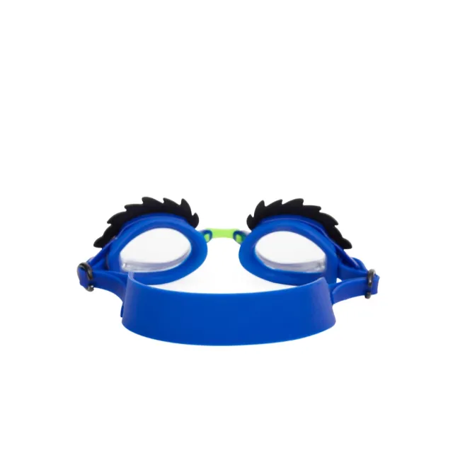 【美國Bling2o】兒童泳鏡 歐爸大叔系列_綠/藍色(防霧 抗UV 不含乳膠 兒童蛙鏡)