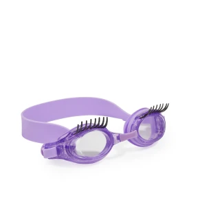 【美國Bling2o】兒童泳鏡 睫毛彎彎系列_紫色(防霧 抗UV 不含乳膠 兒童蛙鏡)