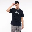 【JEEP】男裝 時尚經典品牌LOGO短袖T恤(黑色)