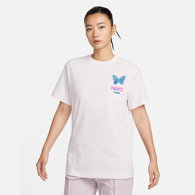 【NIKE 耐吉】上衣 女款 短袖上衣 運動 DNU AS W NSW TEE OC 2 BF AMD 灰白 FQ8874-030(3S3656)