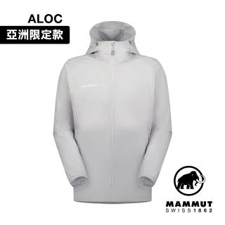 【Mammut 長毛象官方直營】GRANITE SO Hooded Jacket AF 防潑水軟殼連帽外套 鉑金灰 男款 #1011-00322
