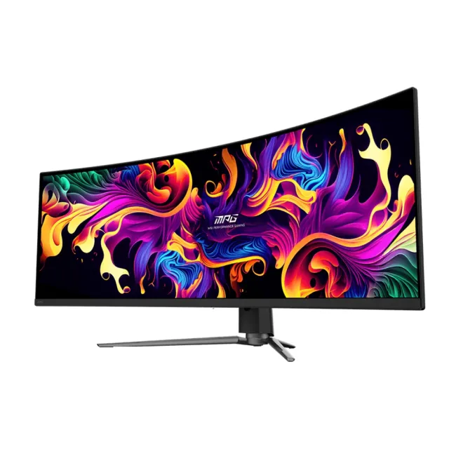 【MSI 微星】MPG 491CQP QD-OLED 49型 DQHD 144Hz 電競曲面顯示器(0.03ms/ClearMR 8000/HDR400/1800R)