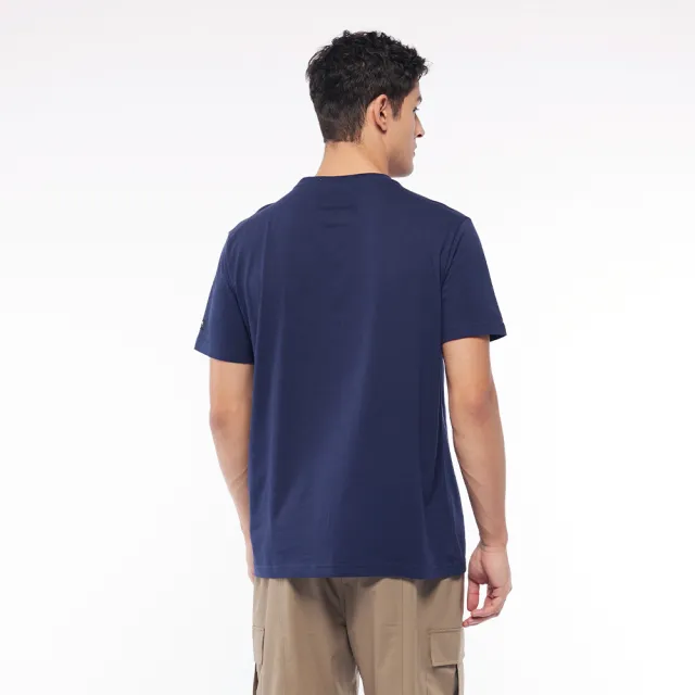 【JEEP】男裝 經典品牌LOGO短袖T恤(深藍)
