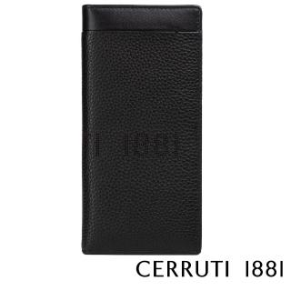 【Cerruti 1881】限量2折 義大利原裝進口 頂級小牛皮12卡長夾皮夾 CEPU05547M 全新專櫃展示品(送禮盒提袋)