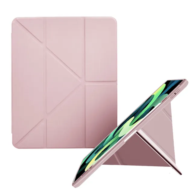 【YOLU】iPad Air5/Air4 10.9吋 變形金剛智慧休眠平板皮套 帶充電筆槽保護套 亞克力支架保護殼