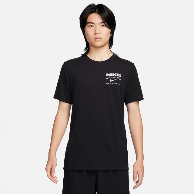 【NIKE 耐吉】上衣 男款 短袖上衣 運動 慢跑 AS M NK DF TEE TRACK CLUB 黑 FQ3919-010