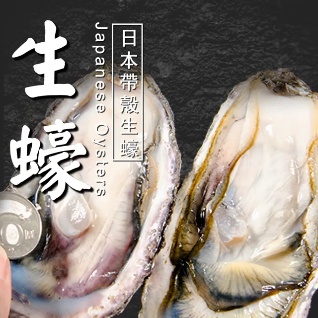 【鮮綠生活】日本冷凍全殼生蠔 3包(10公分以上/顆 5顆/包)