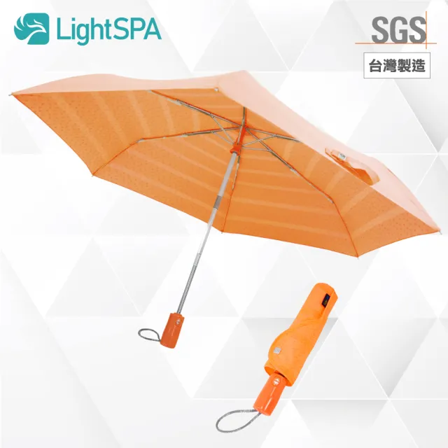 【極淨源】Light SPA美肌光波全效能輕便防曬組/連帽外套.晴雨二用傘(UPF50+阻隔紫外線高達99%)