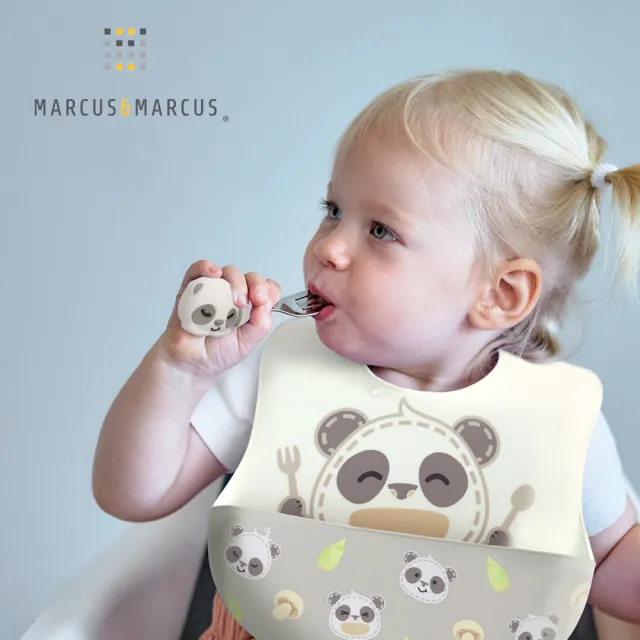 【MARCUS&MARCUS】動物樂園寶寶手握訓練叉匙(多款任選)