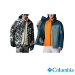 【Columbia 哥倫比亞 官方旗艦】男款-Whirlibird™Omni-TechOT防水鋁點保暖兩件式外套-幾何印花(UWE11550GE