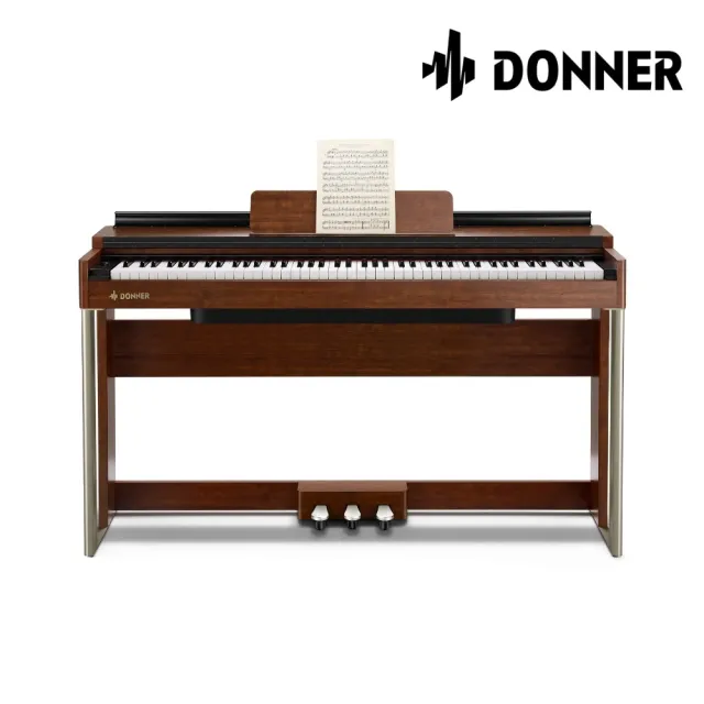 【Donner】DDP-200 88鍵逐級配重標準電鋼琴／簡單融入生活(DDP200 平台式數位鋼琴 電鋼琴 電子琴 EC3020)