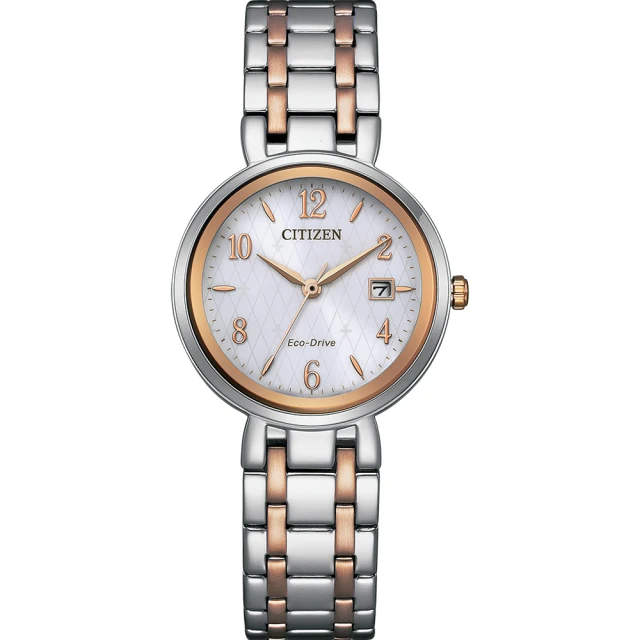 CITIZEN 星辰 LADYS 光動能簡約小資 手錶-28mm(EW2696-84A)