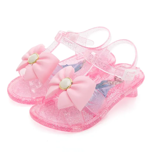 【Disney 迪士尼】冰雪奇緣 童鞋 低跟果凍涼鞋/輕量 防水 實穿 台灣製 粉紅(FOKT37683)