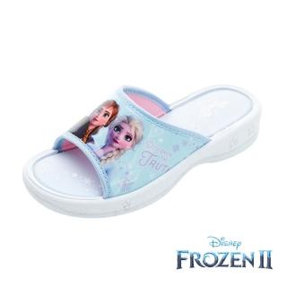 【Disney 迪士尼】冰雪奇緣 童鞋 PVC拖鞋/輕量 舒適 好穿 臺灣製 藍(FNKS41006)