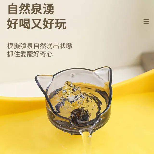 【kingkong】大容量寵物飲水機 自動循環過濾器 貓咪狗狗餵水器(2L)