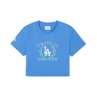 【MLB】涼感速乾短版T恤 Varsity系列 洛杉磯道奇隊(3FTSV0443-07BLP)