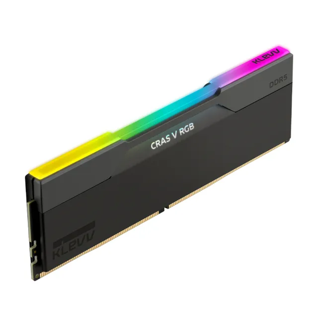 【KLEVV 科賦】CRAS V DDR5/6400MHz 16GBx2 PC用 黑(KD5AGUA80-64A320G)