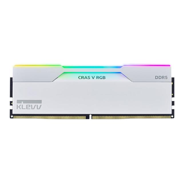 【KLEVV 科賦】CRAS V DDR5 6400MHz 16GBx2 桌上型記憶體 白