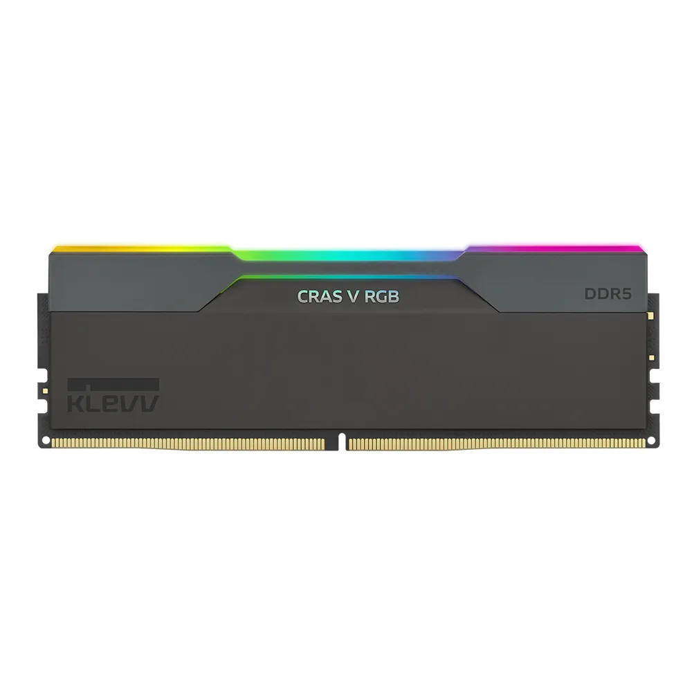 【KLEVV 科賦】CRAS V DDR5/6400MHz 32GBx2 PC用 黑(KD5BGUA80-64A320G)