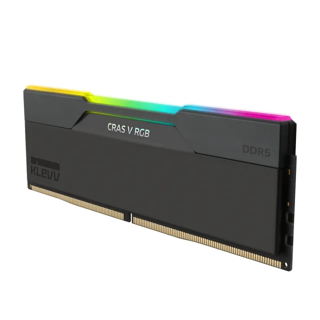 【KLEVV 科賦】CRAS V DDR5/6400MHz 32GBx2 PC用 黑(KD5BGUA80-64A320G)