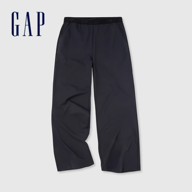 GAP 女裝 鬆緊工裝褲-黑色(480006)品牌優惠