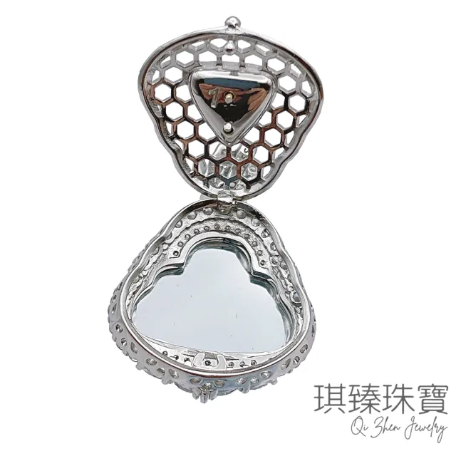 【琪臻珠寶】天然A貨翡翠冰種老坑綠招財佛公墜子(S925銀鑲_翡翠玉墜_招財開運_618狂歡節_限時搶購)