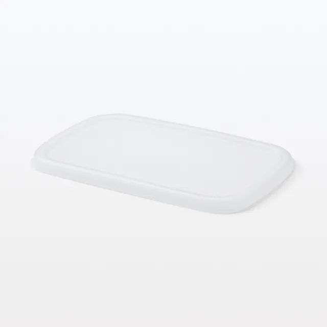 【MUJI 無印良品】琺瑯保存容器/簡易式用蓋/中 約寬12*深19*高1 cm