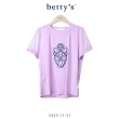 【betty’s 貝蒂思】香水瓶刺繡雪紡袖T-shirt(共二色)