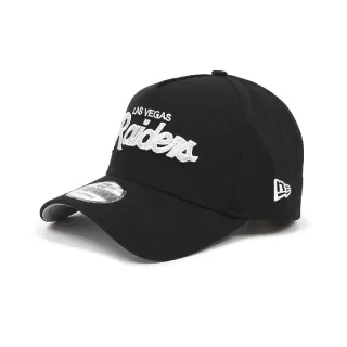 【NEW ERA】棒球帽 AF Script NFL 黑白 940帽型 可調式帽圍 拉斯維加斯突襲者 帽子 老帽(NE60350766)