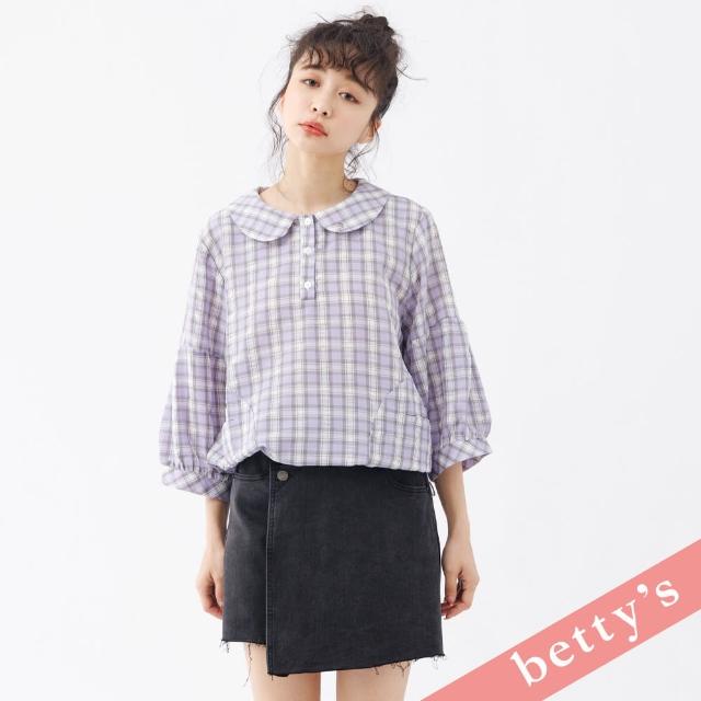 【betty’s 貝蒂思】不收邊個性牛仔褲裙(牛仔黑)