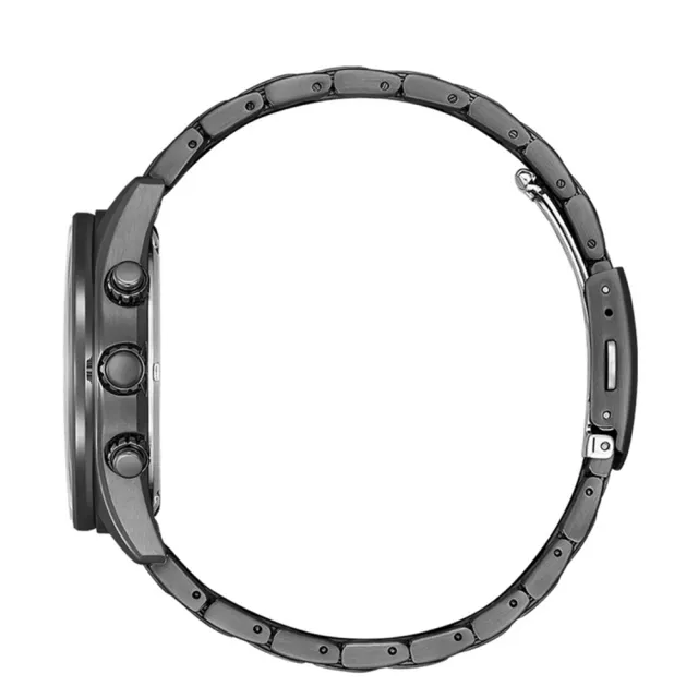 【CITIZEN 星辰】官方授權C1 軍風飛行錶 光動能三眼計時手錶-43mm-贈高檔6入收藏盒(CA0775-79E)