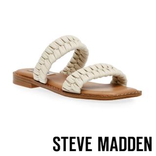 【steve madden】SEELEY 編織雙帶拖鞋(米杏色)