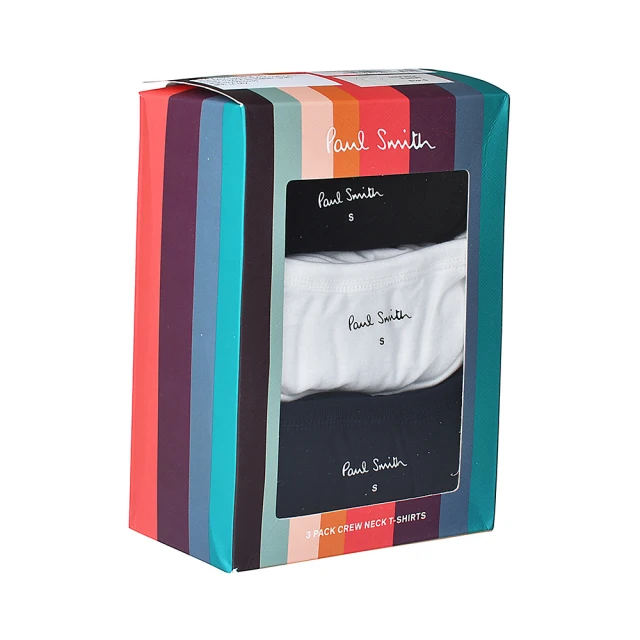 Paul Smith PAUL SMITH白字LOGO黑/條