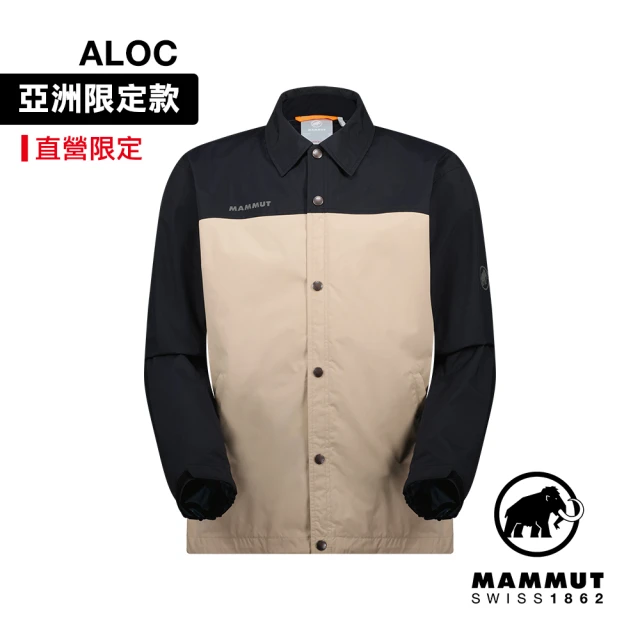 Mammut 長毛象 Utility Coach Jacket AF 日系都會風防風防水教練外套 薩凡納褐/黑 中性款 #1012-00760