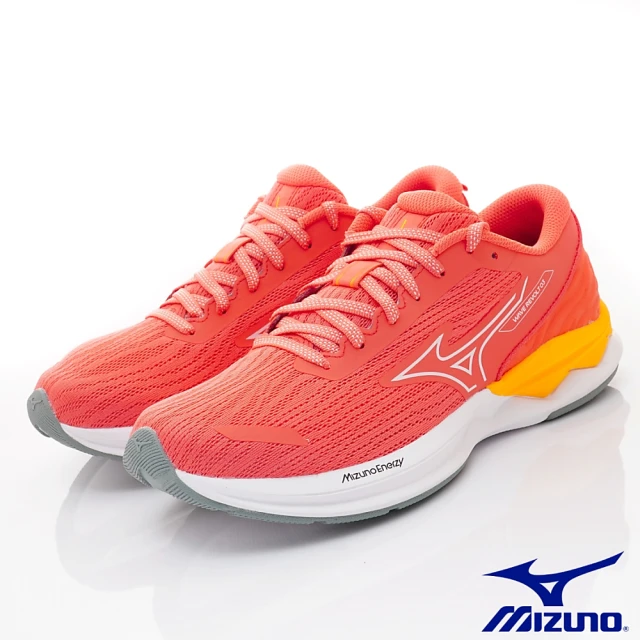 MIZUNO 美津濃 WAVE REVOLT 3 一般型慢跑鞋(J1GD248122橘-23-26cm)