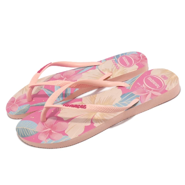 havaianas 哈瓦仕 夾腳拖 Slim Floral 花 女鞋 粉紅 巴西拖 拖鞋 人字拖 哈瓦仕(41298489898W)