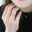 【ALUXE 亞立詩】10K金 鑽石戒指 Alphabet 字母系列O-Z(網路限定商品)