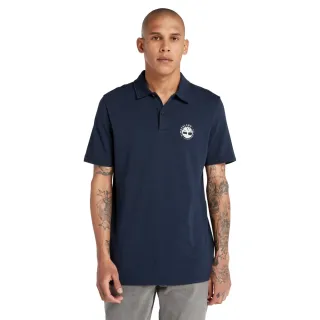 【Timberland】男款深寶石藍TENCEL™ X REFIBRA™短袖POLO衫(A2DDR433)