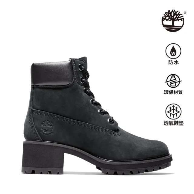 【Timberland】女款黑色防水六吋靴(A25C4001)