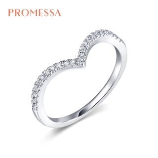 【PROMESSA】18K金 小皇冠系列 V型鑽石戒指
