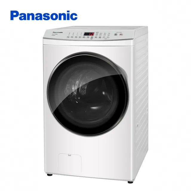【Panasonic 國際牌】17公斤溫水泡洗淨洗脫滾筒洗衣機-晶鑽白(NA-V170MW-W)