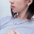 【Olivia Yao Jewellery】編織鎖鍊珍珠銀色項鍊(銀色項鍊)